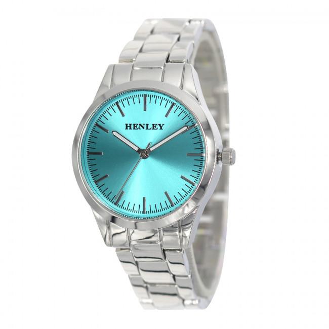 Henley Ladies Sunray Blue Dial & Silver Bracelet Watch H07329.6