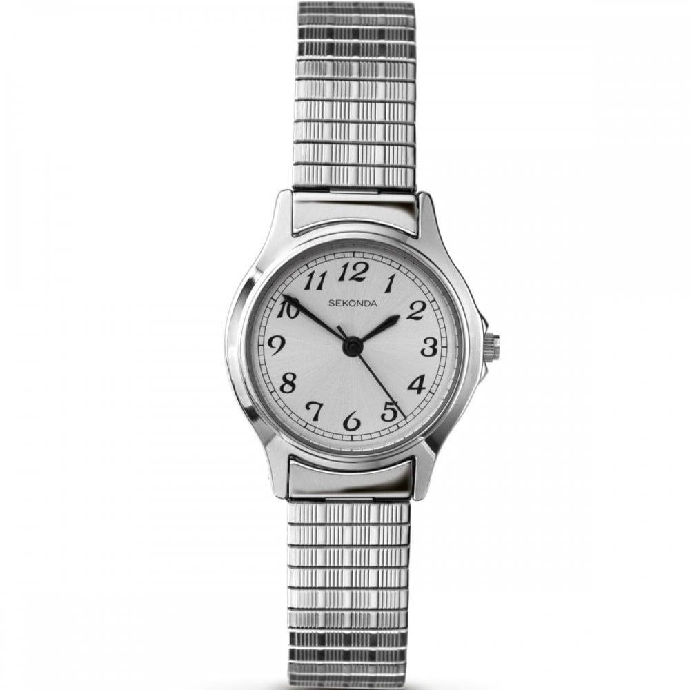 Sekonda Ladies White Dial Expander Bracelet Watch 4133B