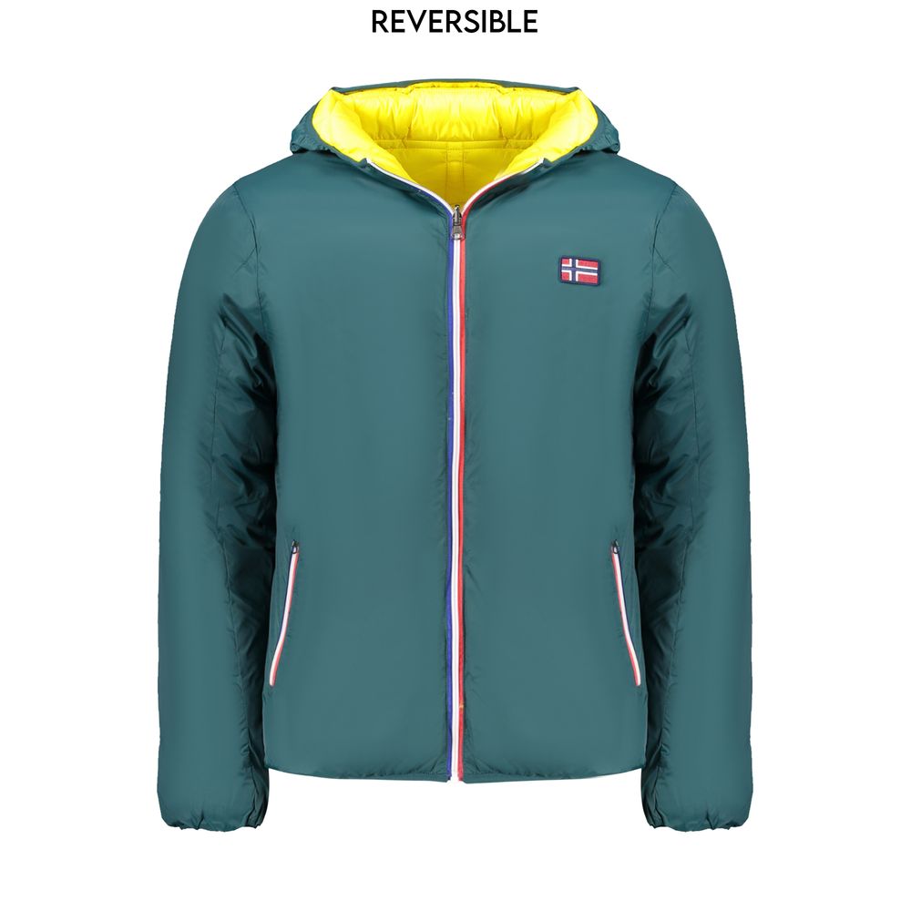 Norway 1963 Green Polyamide Men Reversible Jacket