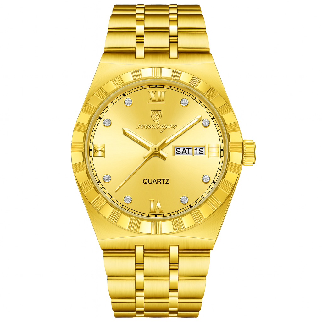 31mm Date Women's Gold Watch