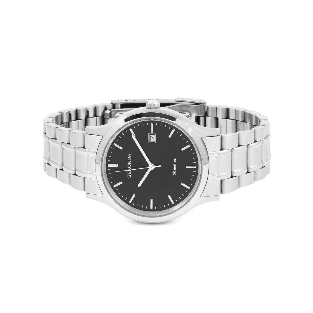 Sekonda Mens Dated Basic Classic Style Stainless Steel Bracelet Watch 3730