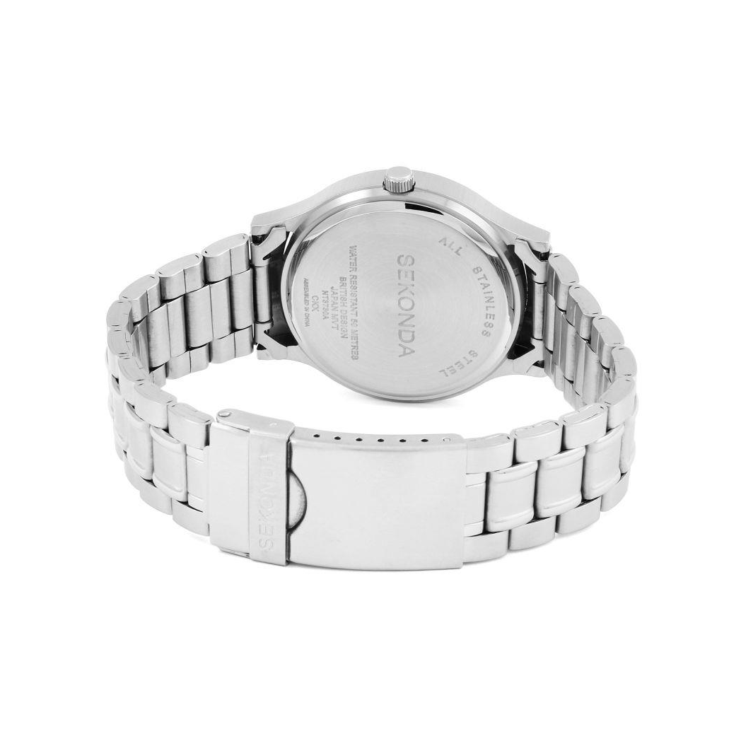 Sekonda Mens Dated Basic Classic Style Stainless Steel Bracelet Watch 3730